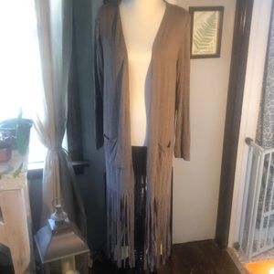 New without tags: JODIFL fringe cardigan